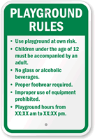 Custom Playground Rules Custom Sign