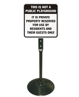 Not a Public Playground Sign & Post Kit