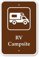 RV Campsite   Campground, Guide & Park Sign