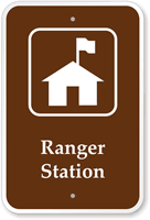 Ranger Station   Campground, Guide & Park Sign