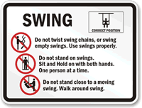 Swing Rules Sign