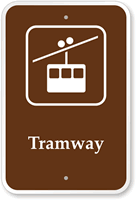 Tramway   Campground, Guide & Park Sign