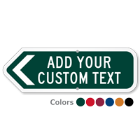 Add Your Custom Text Left Arrow Sign