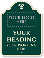 Custom Palladio Sign   Add Motif, Logo, Wording