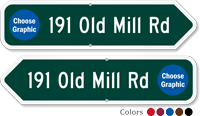 Add Your Custom Address Arrow Sign With Graphics