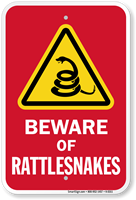 Beware Of Rattlesnakes Sign