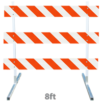Traffic Barricade: Break-away Type III Barricade - 8Ft Panel