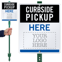 Custom Curbside Pick Up Sign