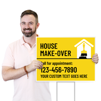 Custom Horizontal House Make Over Add Text Number