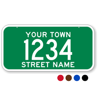Custom House Number Street Town Name 911 Address Sign