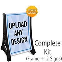Custom Portable A-Frame Sidewalk Sign Kit