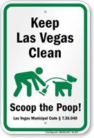 Dog Poop Sign For Nevada