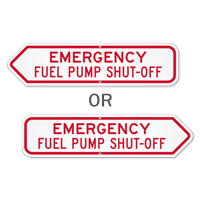 Emergency Fuel Pump Shut Off Sign