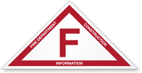 Vermont Fire Department Construction Information Floor Truss Sign