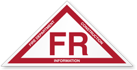 Vermont Fire Department Construction Information Roof and Floor Truss Sign
