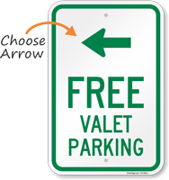 Free Valet  with Arrow