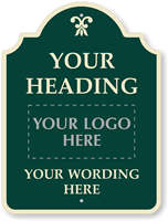 Fully Customizable Premium Palladio Sign With Motif
