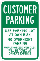 Lidl Customer Parking Sign