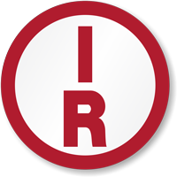 I R Circular, White Background