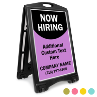 Now Hiring BigBoss Portable Custom Sidewalk Sign