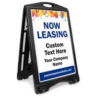 Now Leasing BigBoss Portable Custom Sidewalk Sign