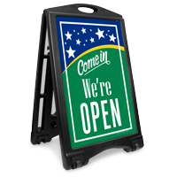 Come In We Are Open Sidewalk Sign Kit