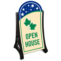 Open House Standard Portable Sidewalk Sign Kit