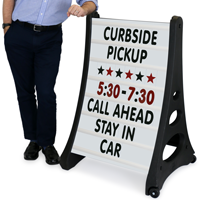 Quick Load A Frame Changeable Letter Curbside Sign