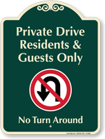Residents And Guests Parking Only Signature Sign