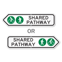 Shared Pathway Directional Sign