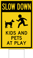 Slow Down Kids and Pets at Play