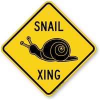 Snail Xing Animal Crossing Sign
