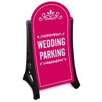 Wedding Parking Dome Shaped Sidewalk Sign