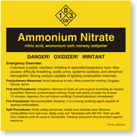 ANSI Chemical Label