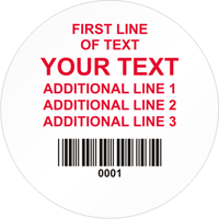 Circular Custom Template  Barcode