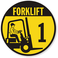 Forklift 1 (with Graphic) Label
