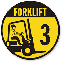 Forklift 3 (with Graphic) Label