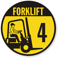 Forklift 4 (with Graphic) Label