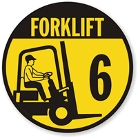 Forklift 6 (with Graphic) Label