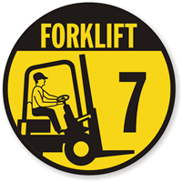 Forklift 7 (with Graphic) Label