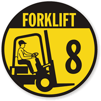 Forklift 8 (with Graphic) Label