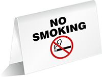 No Smoking Sign with Symbol