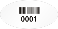 Oval Custom Template  Barcode