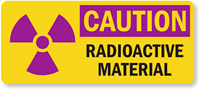 Radioactive Material Caution Label