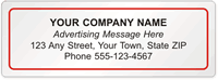 Advertising Label