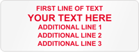 Rectangular Custom Template  Text