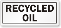 Recycled Oil Label