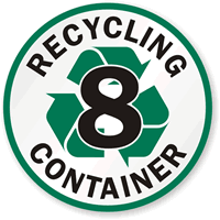 Recycling Container  8   Recycling Label