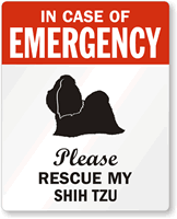 In Case Of Emergency, Please My Shih-Tzu Label