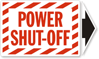 Power Shut Off Label